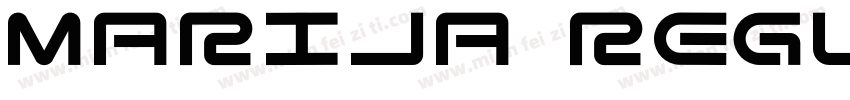 Marija Regular字体转换